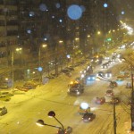 București iarnă pe-nserat